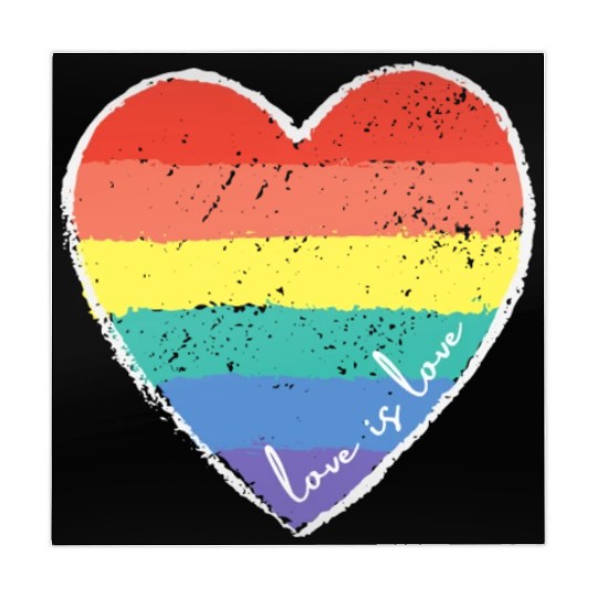 Love Is Love Rainbow Heart Mahjong Mats