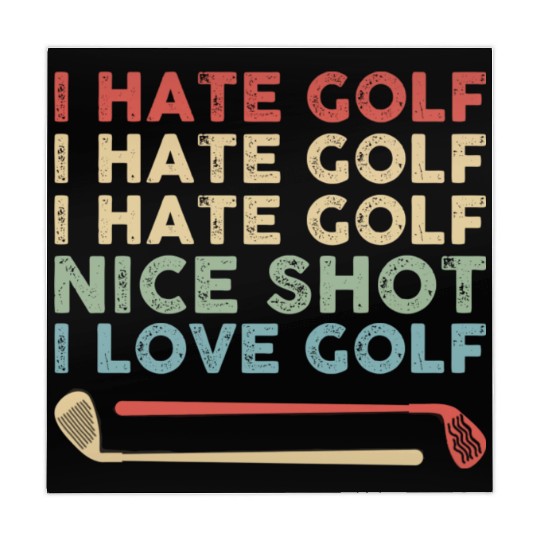 I Hate Golf Nice Shot I Love Golf Mahjong Mats