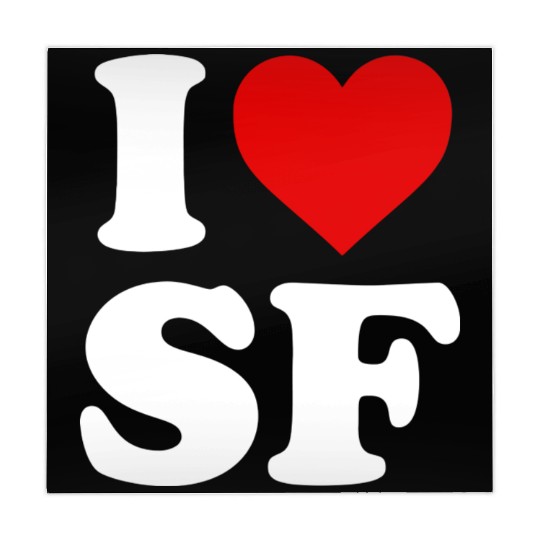 I Love Sf San Francisco Heart Mahjong Mats