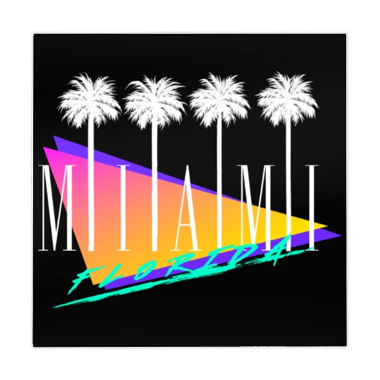 Miami Florida Retro Style Mahjong Mats