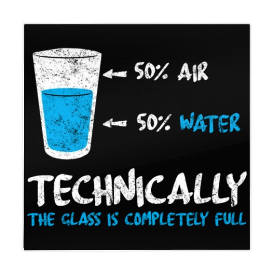 Funny Glass Half Full Science Teacher Apparel Mahjong Mats