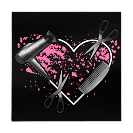 I Love My Job Hairstylist Hairdresser Blower Mahjong Mats