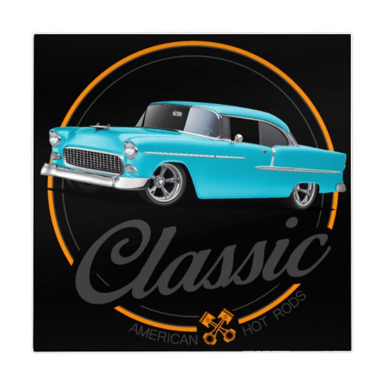 Classic Blue 1955 Street Rod Mahjong Mats