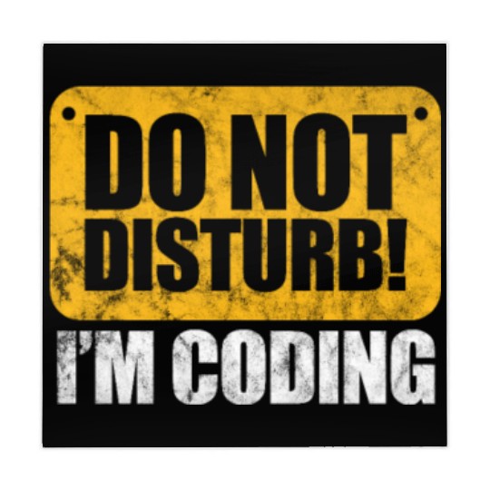 Do Not Disturb I'm Coding Vintage, Programmer Mahjong Mats