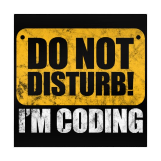 Do Not Disturb I'm Coding Vintage, Programmer Mahjong Mats