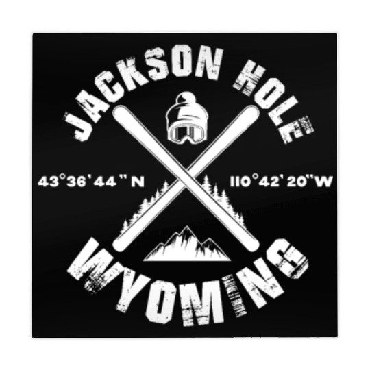 Jackson Hole Wyoming, Skiing Mahjong Mats