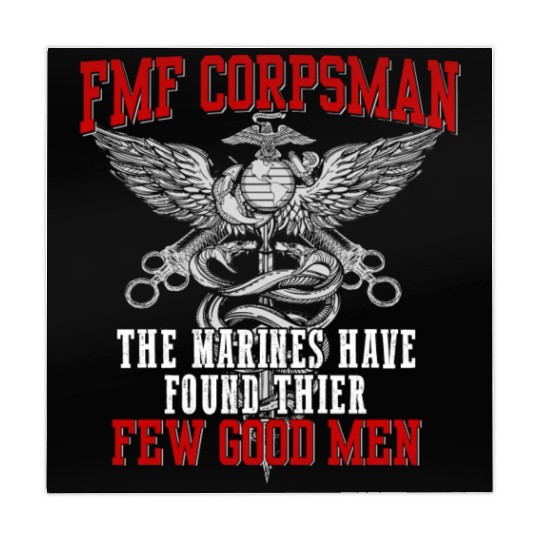 FMF Devil US Navy Corpsman DOC Badass Army Veteran Mahjong Mats