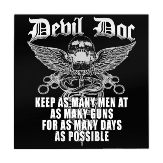 Devil Doc US Navy Corpsman Badass Army Veteran Mahjong Mats