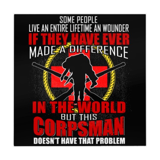 Devil US Navy Corpsman DOC Badass Army Veteran Mahjong Mats