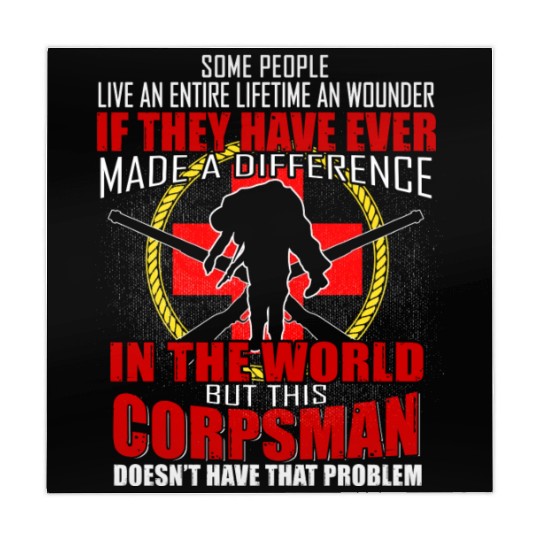 Devil US Navy Corpsman DOC Badass Army Veteran Mahjong Mats