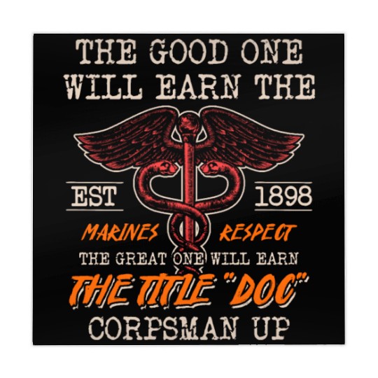 DOC Devil US Navy Corpsman Badass Army Veteran Mahjong Mats