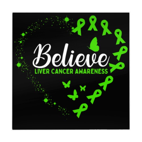 Green Butterfly Liver Cancer Awareness Mahjong Mats