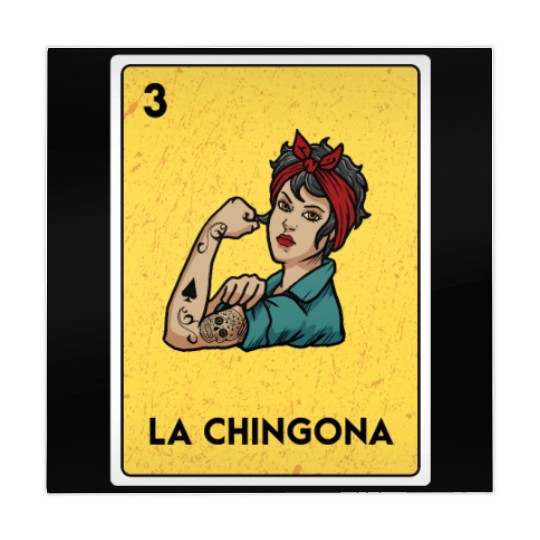 La Chingona Mexican Lottery Bingo Game Card Player Mahjong Mats