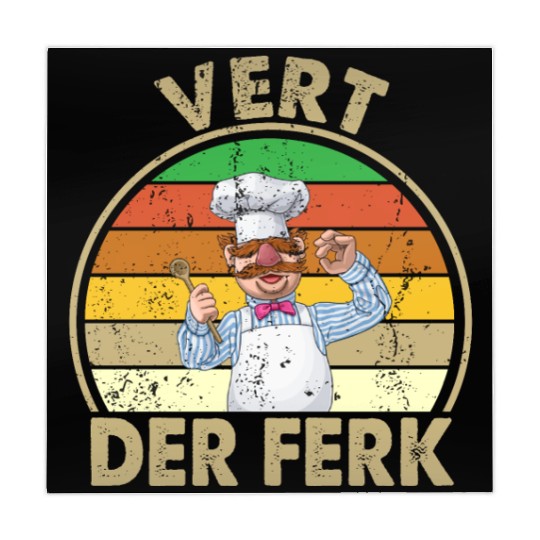 Vintage Vert Der Ferk ? The Swedish Chef Men Mahjong Mats
