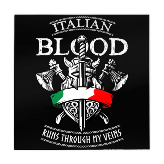 Italian Blood Runs through my Veins, Italy FLag Mahjong Mats