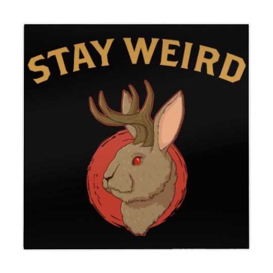 Stay Weird Cryptozoology Cryptid Jackalope product Mahjong Mats