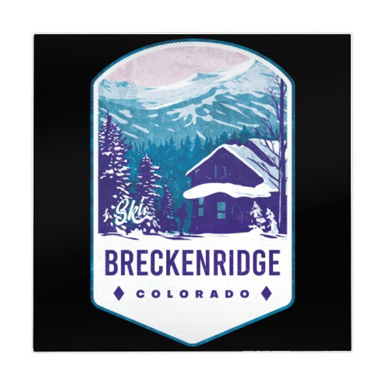 Breckenridge Colorado Ski Badge Mahjong Mats