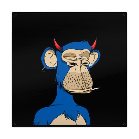 Blue bored monkey Mahjong Mats