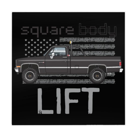 Square Body Lift Black Mahjong Mats