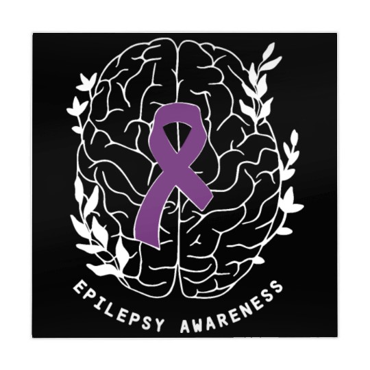 Epilepsy Awareness Ribbon Purple Epilepsy Brain Mahjong Mats