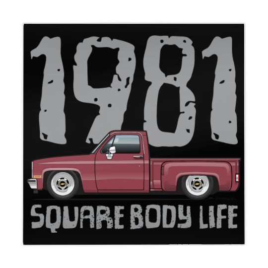 1981 Square Body Life Carmine Mahjong Mats