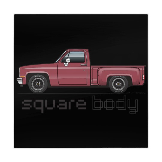 Square Body Carmine Mahjong Mats