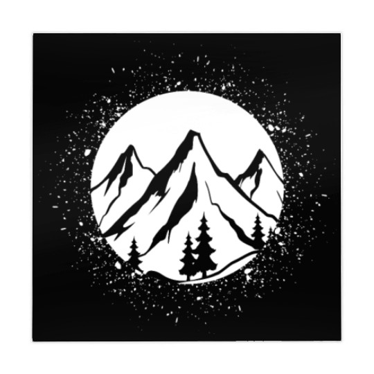 Circle with Splash and Mountain - (B) Mahjong Mats