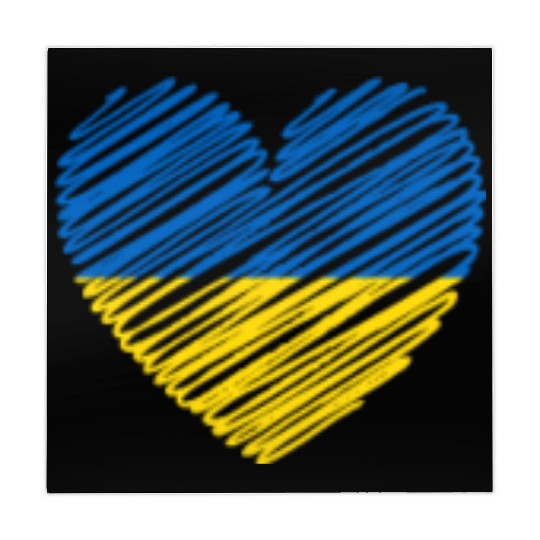 I Stand With Ukraine Ukrainian Heart Flag Mahjong Mats