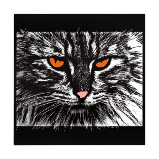 funny cat face Mahjong Mats