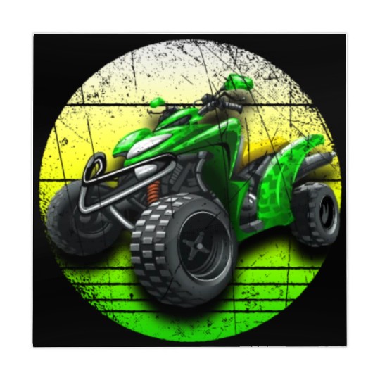 Vintage Retro ATV Quad Dirt Bike Four Wheeler Mahjong Mats
