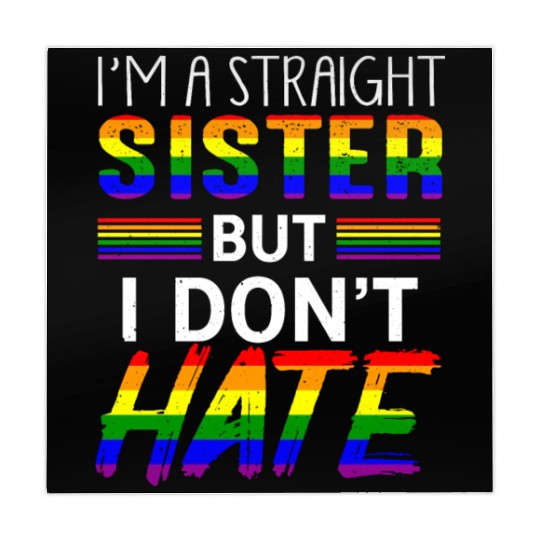 Straight Sister Do Not Hate LGBTQ Pride Mahjong Mats