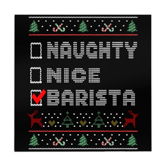 Naughty Nice Barista, Matching Christmas Group Mahjong Mats