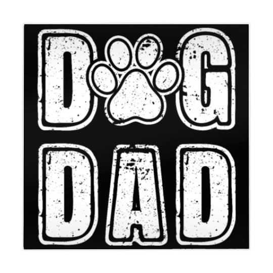 Dog Dad Vintage Grunge Paw Dog Lover Father's Day Mahjong Mats
