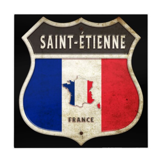Saint-Étienne France coat of arms flags design Mahjong Mats