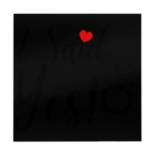 I Said Yes Engagement Mahjong Mats