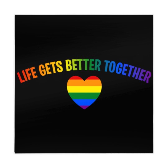Life Gets Better Together Mahjong Mats LGBTQ Gay Pride