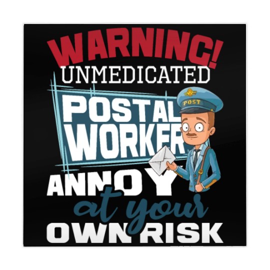 Unmedicated Postal Worker Mailman Postman Mail Mahjong Mats