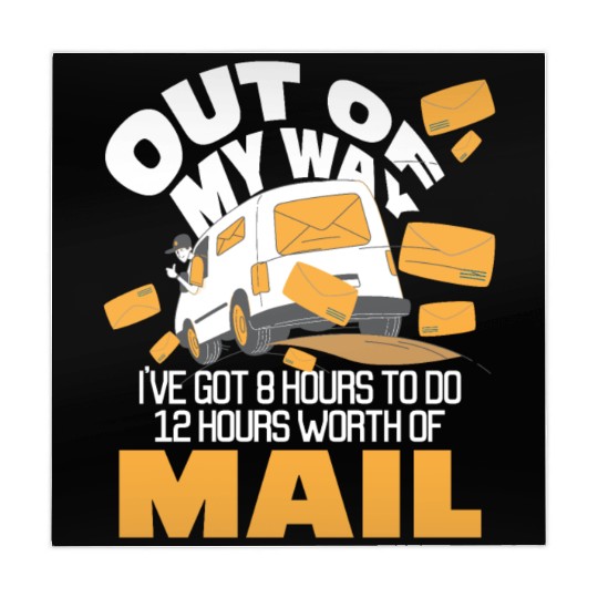 Out Of My Way Postal Worker Mailman Postman Mail Mahjong Mats