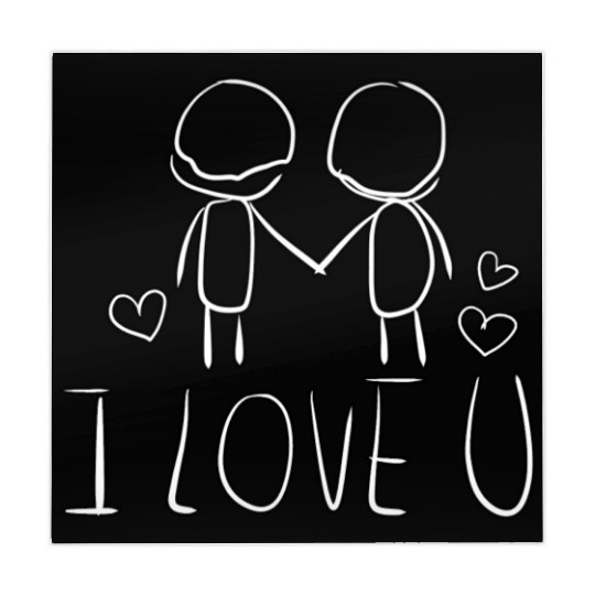 valentines day i love you gay couple Mahjong Mats