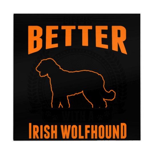 Life Is Better With An Irish Wolfhound Mahjong Mats