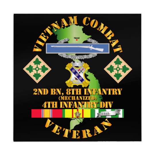 Army Vietnam Combat Infantry Veteran w 2nd Bn 8th Mahjong Mats