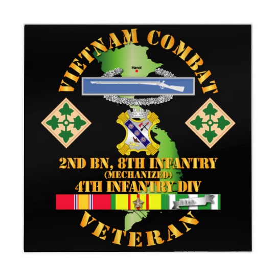 Army Vietnam Combat Infantry Veteran w 2nd Bn 8th Mahjong Mats