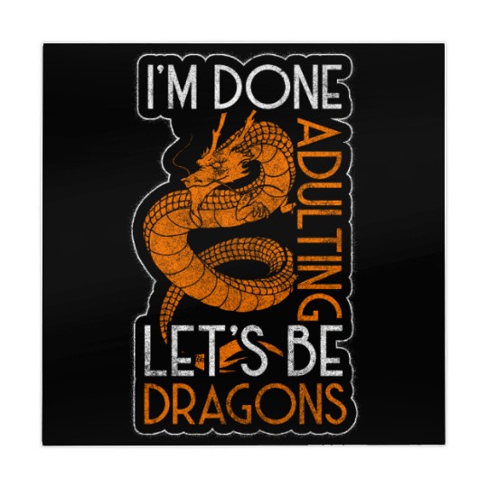 Dragon Black Chinese Dragon Mahjong Mats