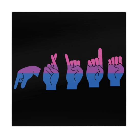 Bisexual ALS Pride BI Sing Language LGBT Lover Bi Mahjong Mats