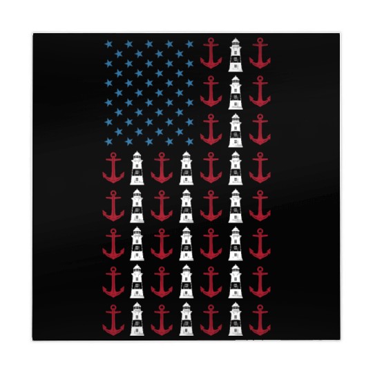 Boating American Flag 4th of July Merica USA Mahjong Mats