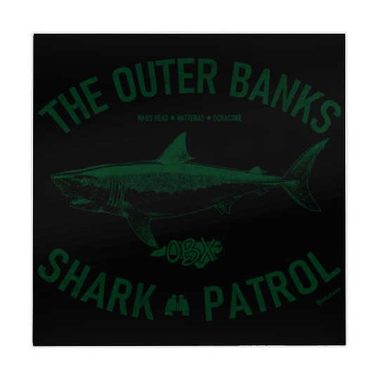 OBX Shark Patrol OBX Vintage Dark Green Mahjong Mats