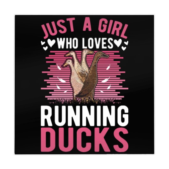 Just A Girl Who Loves Running Ducks Mahjong Mats