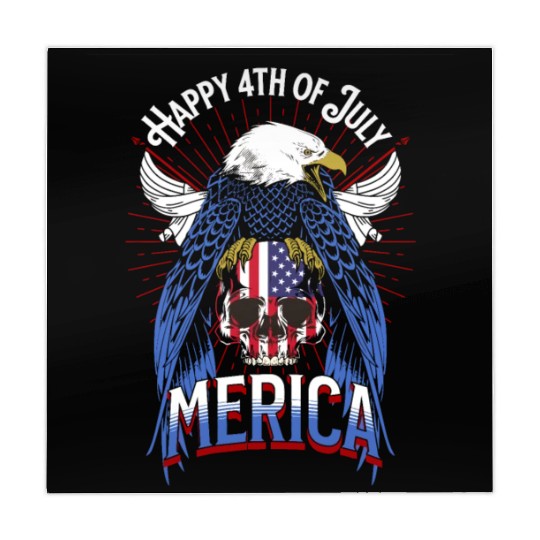 Happy 4th Of July Merica 2022 US eagle red white Mahjong Mats