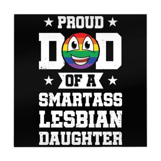 Proud Dad Of Smartass Lesbian Gay Pride Rainbow Mahjong Mats