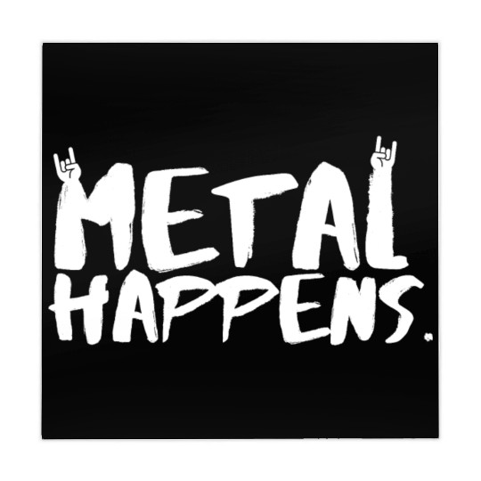 METAL Happens with Devil Horns Finger Gesture Mahjong Mats